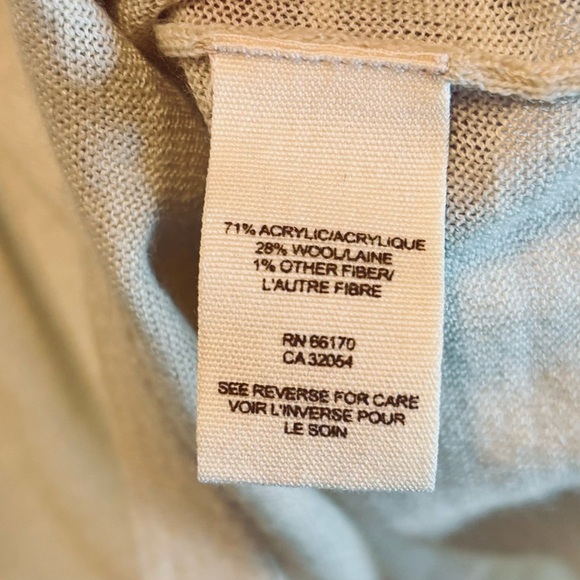 Women’s Free People Sweater Dress Short Sleeve, Turtle neck, Cream, Size Large, - Picture 3 of 5